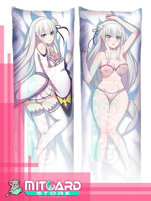 RE:ZERO Emilia with swimwear Body pillow case Dakimakura - 5